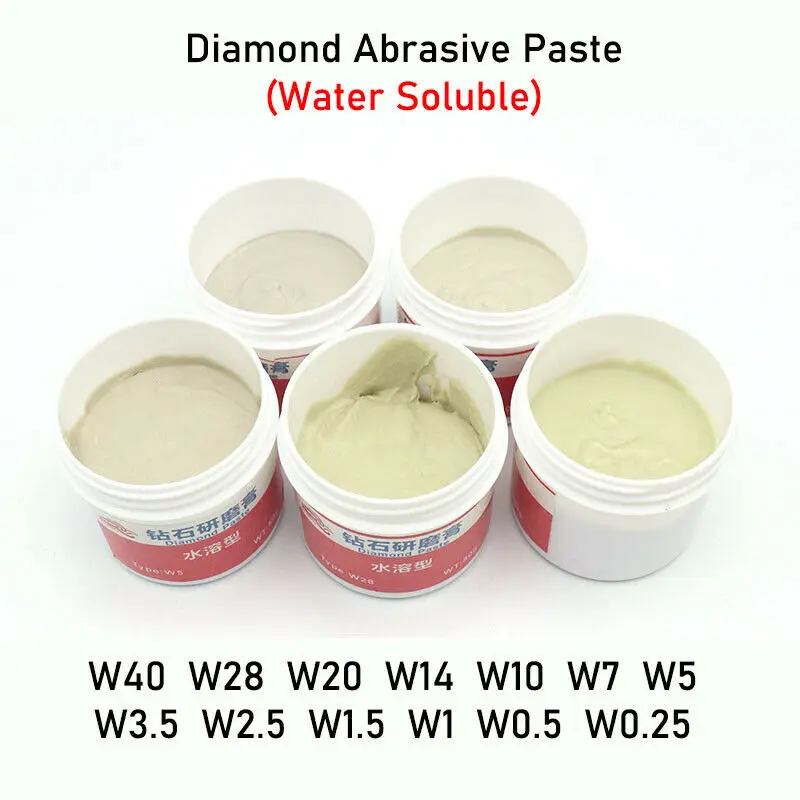 

Diamond Polishing Lapping Paste Pastes Compound Abrasive 50 Gram 0.25-40 Micron Gemstone Mirror Polished