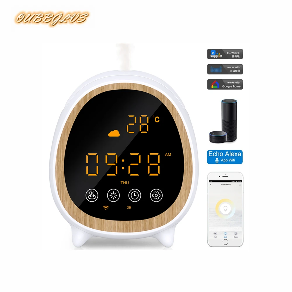 200ML Smart WiFi Air Humidifier Intelligent Voice Control Essential Oil Aroma Diffuser With Real-Time Weather Smart Clock
200ML Smart WiFi Air Humidifier Intelligent Voice Control Essential Oil Aroma Diffuser With Real-Time Weather Smart Clock