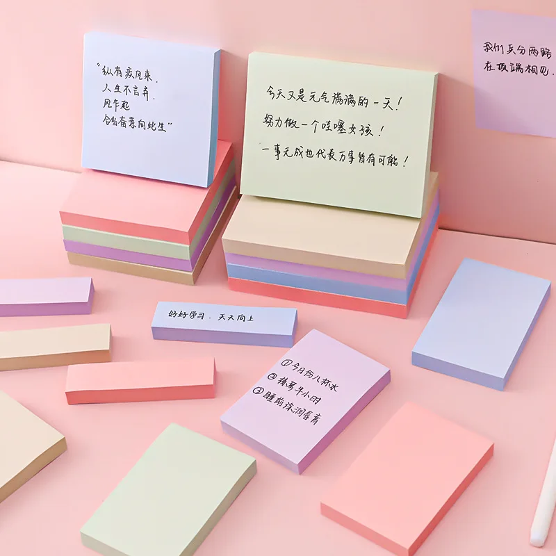 Colorful Blue Green Pink Purple Color Cute Sticky Sticker Notes Kawaii Paper Memo Pad for School & Office Supplies Stationery
Colorful Blue Green Pink Purple Color Cute Sticky Sticker Notes Kawaii Paper Memo Pad for School & Office Supplies Stationery