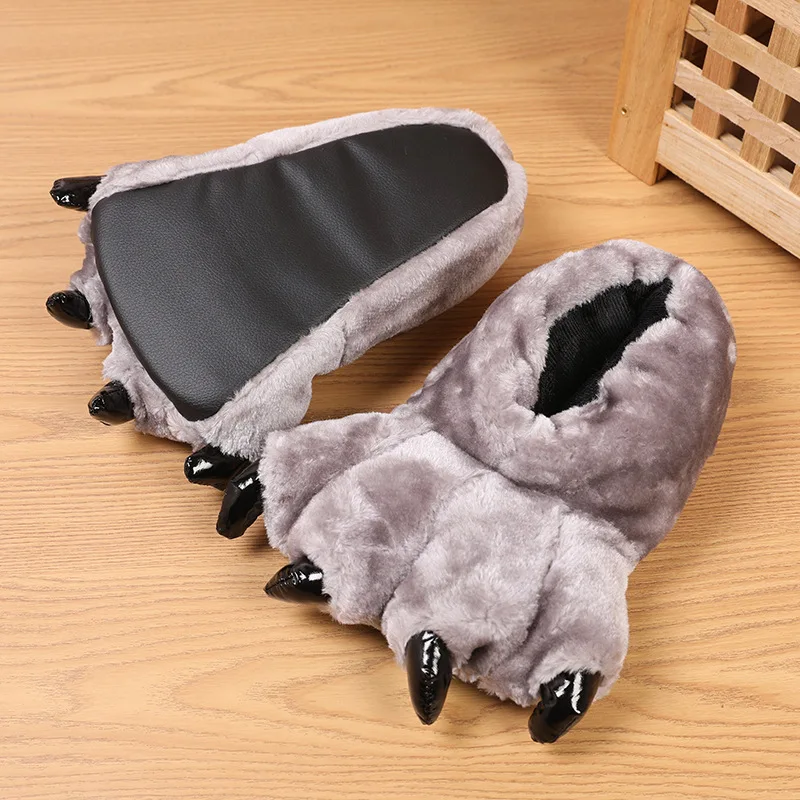 28cm Winter Warm Soft Indoor Floor Slippers Women Paw Funny Animal Christmas Gift Claw Plush Home Slipper plus size 38-43
28cm Winter Warm Soft Indoor Floor Slippers Women Paw Funny Animal Christmas Gift Claw Plush Home Slipper plus size 38-43