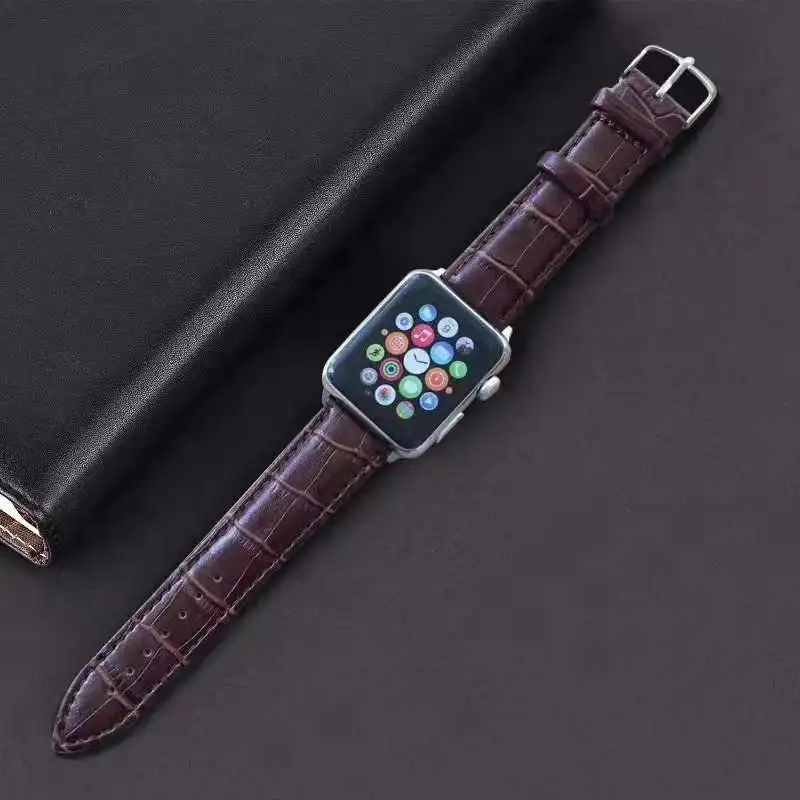 Ремешок для часов iWatch кожаный ремешок Apple Watch 1 2 3 4 42 38 40 44 мм 5|Ремешки часов| |