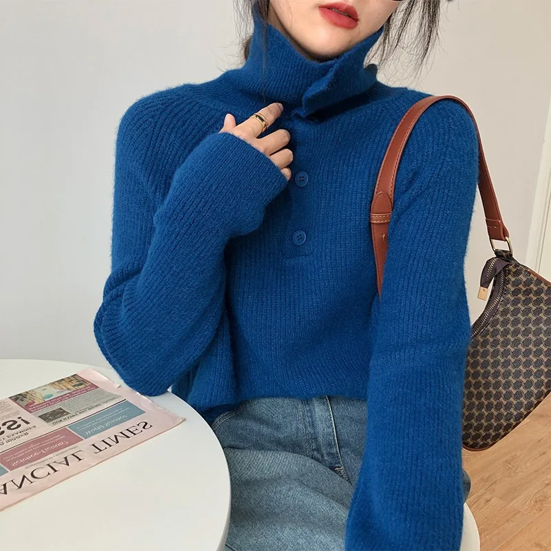 Soft Autumn Winter Women Turtleneck Sweater Warm Pullovers Sweater Long Sleeve Cashmere Loose Jumper Dropshipping
Soft Autumn Winter Women Turtleneck Sweater Warm Pullovers Sweater Long Sleeve Cashmere Loose Jumper Dropshipping
