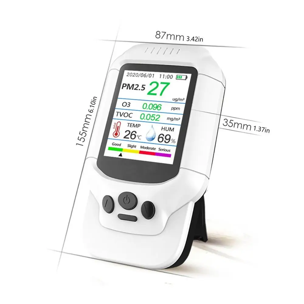 Air Quality Tester Monitor Gas Analyzer Ozone Detector PM Dust Smoke Sensor Air Quality Detector TVOC PM2.5 Analyzer Sensor
Air Quality Tester Monitor Gas Analyzer Ozone Detector PM Dust Smoke Sensor Air Quality Detector TVOC PM2.5 Analyzer Sensor