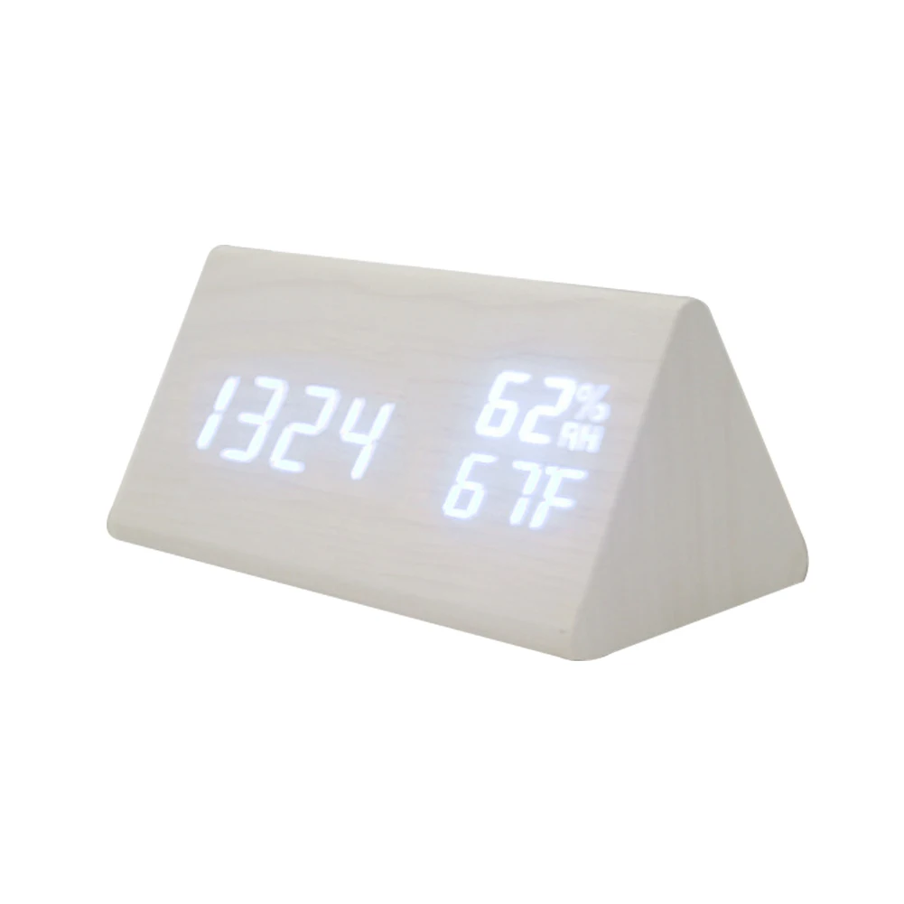 Despertador Voice Control LED Wooden Alarm Clock Digital Rechargeable Battery Time Temperature Adjustable Brightness Electronic
Despertador Voice Control LED Wooden Alarm Clock Digital Rechargeable Battery Time Temperature Adjustable Brightness Electronic