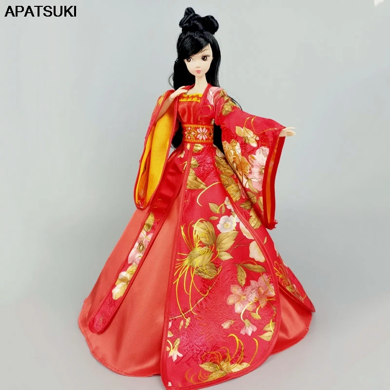 Red Cosplay Dress For Barbie Doll 1/6 Traditional Chinese Ancient Beauty Costume Clothes Party Evening Dresses Accessories Toy
Red Cosplay Dress For Barbie Doll 1/6 Traditional Chinese Ancient Beauty Costume Clothes Party Evening Dresses Accessories Toy