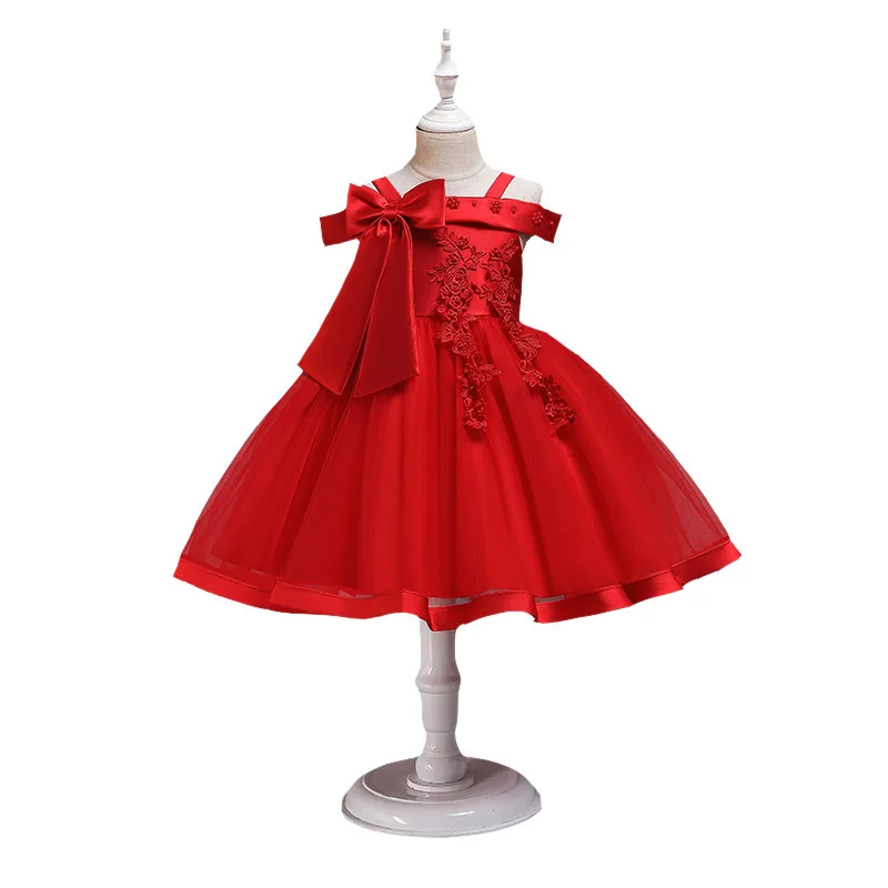 2021 Summer New One Shoulder Dresses for Girls Lace Flower Bow Princess Dresses for Wedding Party Girls Evening Dress 4-8 Year
2021 Summer New One Shoulder Dresses for Girls Lace Flower Bow Princess Dresses for Wedding Party Girls Evening Dress 4-8 Year