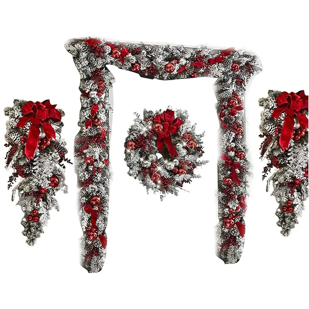 Christmas Flower Wreath Christmas Pendant Unique Door Garland New Year Porch Sign Xmas Door Decor Hanging Cloth Gifts
Christmas Flower Wreath Christmas Pendant Unique Door Garland New Year Porch Sign Xmas Door Decor Hanging Cloth Gifts