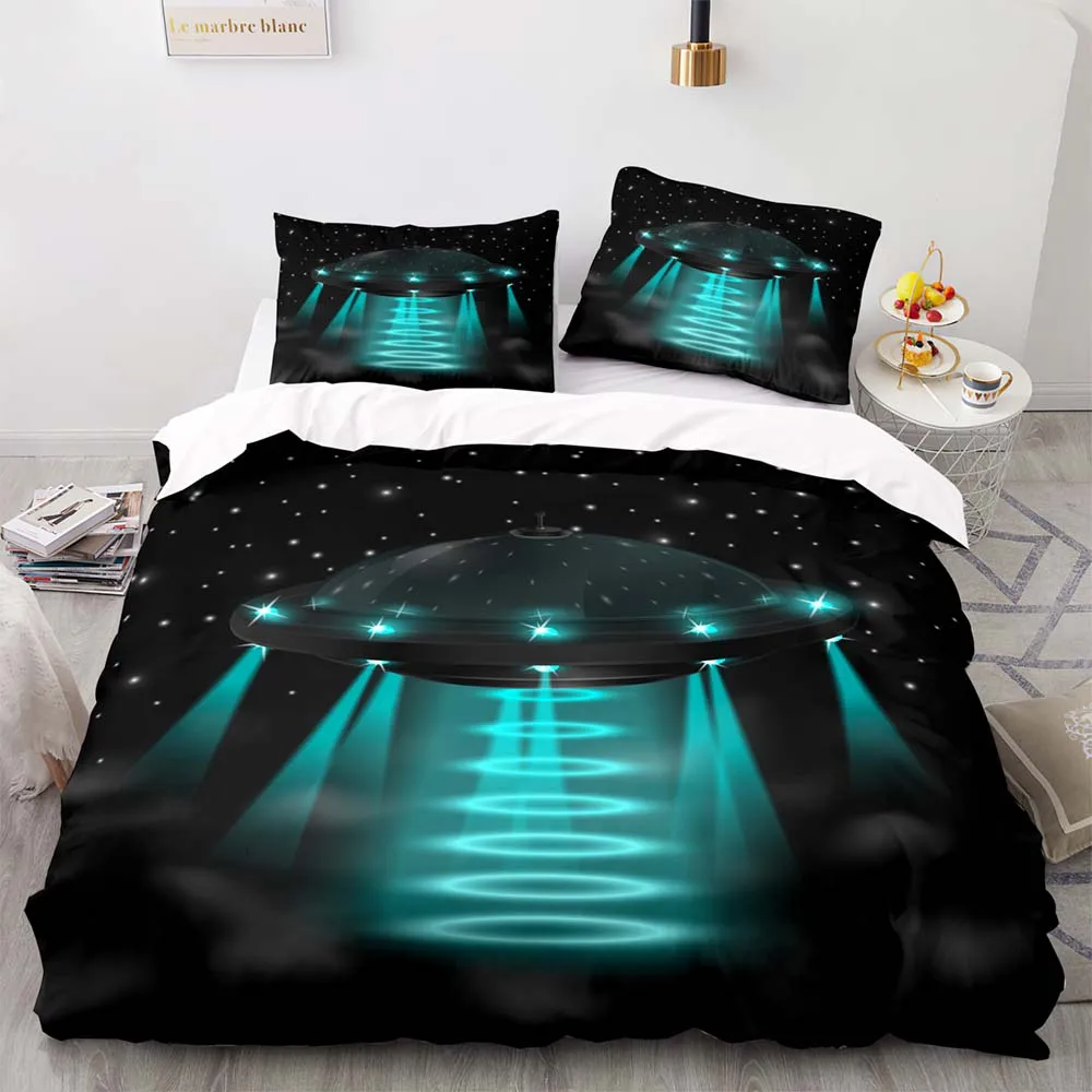 Комплект постельного белья с 3D-принтом НЛО, пододеяльник с наволочкой 210 × 210, пододеяльник 200 × 200, черное одеяло 
Комплект постельного белья с 3D-принтом НЛО, пододеяльник с наволочкой 210 × 210, пододеяльник 200 × 200, черное одеяло