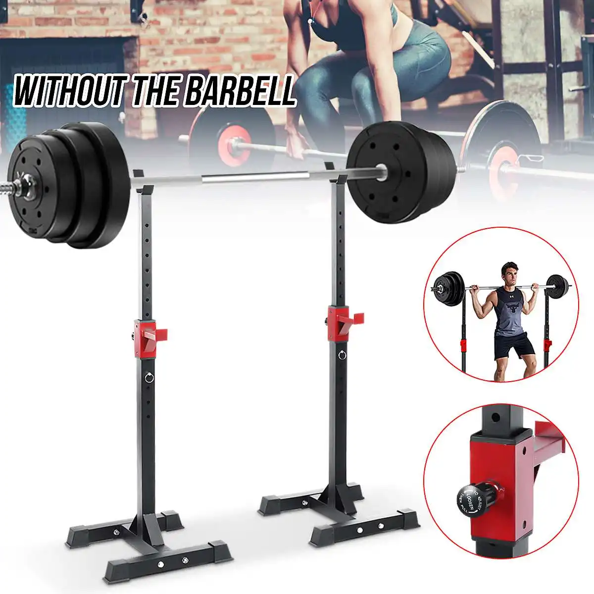 Adjustable Squat Rack Bench Press Rack Weight Lifting Barbell Stand Gym Fitness Euipment
Adjustable Squat Rack Bench Press Rack Weight Lifting Barbell Stand Gym Fitness Euipment