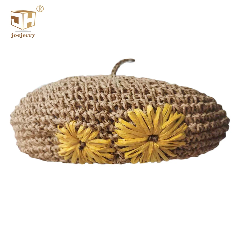 JOEJERRY Straw Crochet Flower Beret Hat French Beret Cap for Women Artist Hat Autumn Spring
JOEJERRY Straw Crochet Flower Beret Hat French Beret Cap for Women Artist Hat Autumn Spring