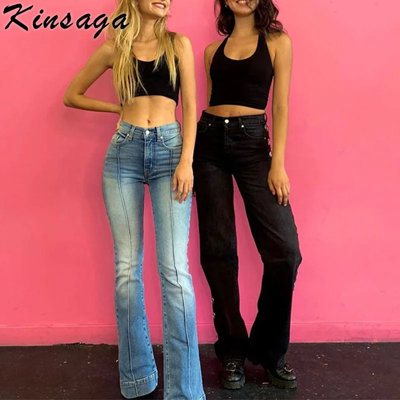 Vintage Y2k Low Rise Denim Flare Jeans Street Indie Aesthetic Washed Baggy Trousers Women Harajuku Patchwork Striped Mom Jeans
Vintage Y2k Low Rise Denim Flare Jeans Street Indie Aesthetic Washed Baggy Trousers Women Harajuku Patchwork Striped Mom Jeans