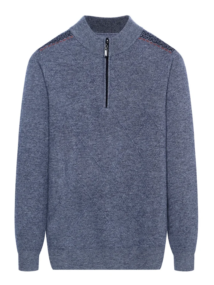 New Fashion 100% Pure Cashmere Men Half High Zipper Collar Warm Casual Computer Knitted Thick Pullovers Sweater Plus Size S-6xl 
New Fashion 100% Pure Cashmere Men Half High Zipper Collar Warm Casual Computer Knitted Thick Pullovers Sweater Plus Size S-6xl