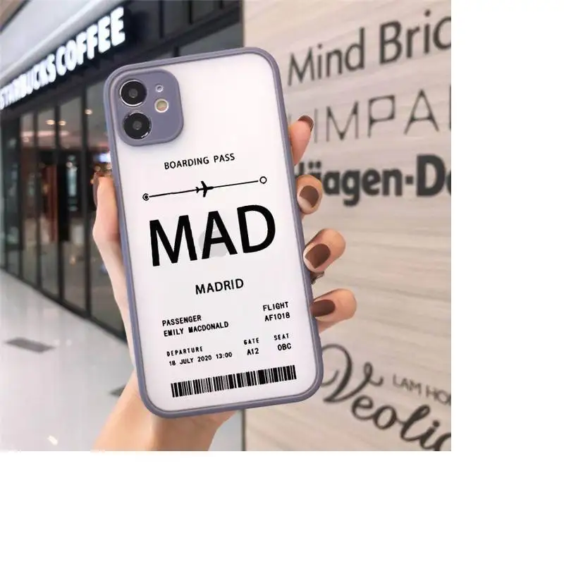 Personalised Plane Ticket luxury Phone Cases shell matte transparent For iphone 7 8 11 12 plus mini x xs xr pro max cover
Personalised Plane Ticket luxury Phone Cases shell matte transparent For iphone 7 8 11 12 plus mini x xs xr pro max cover