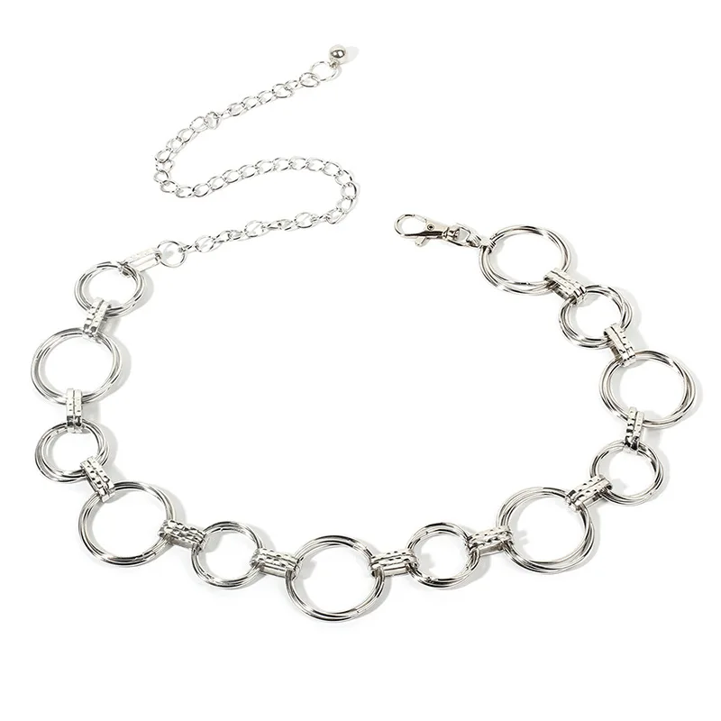 Women Gold Chain Belt New Ring Metal Buckle Belts for Women Silver Waistband Female High Quality Design
Women Gold Chain Belt New Ring Metal Buckle Belts for Women Silver Waistband Female High Quality Design