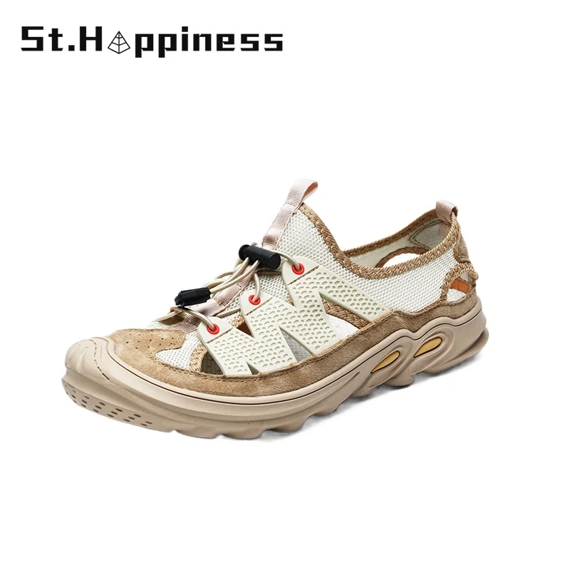 Men Sandals Leather Fashion Mesh Stitching Summer Beach Sandals Outdoor Gladiator Footwear Outdoor Light Casual Sandals Big Size
Men Sandals Leather Fashion Mesh Stitching Summer Beach Sandals Outdoor Gladiator Footwear Outdoor Light Casual Sandals Big Size