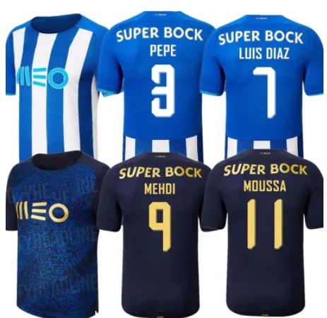 

21/22 NEW Porto KIDS SOCCER JERSEY CAMISA DE FUTEBOL HIGH QUALITY HOME AWAY CUSTOMIZE LUIS DIAZ MATEUS Felipe FOOTBALL SHIRT FC