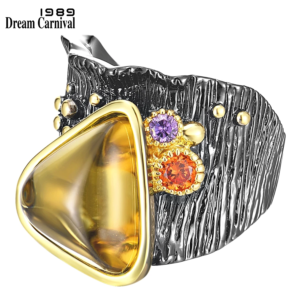 DreamCarnival1989 Big Baroque Rings for Women Exotic Fashion Gift Hip Hop Golden Yellow Triangle Zircon Party Must Have WA11608G
DreamCarnival1989 Big Baroque Rings for Women Exotic Fashion Gift Hip Hop Golden Yellow Triangle Zircon Party Must Have WA11608G