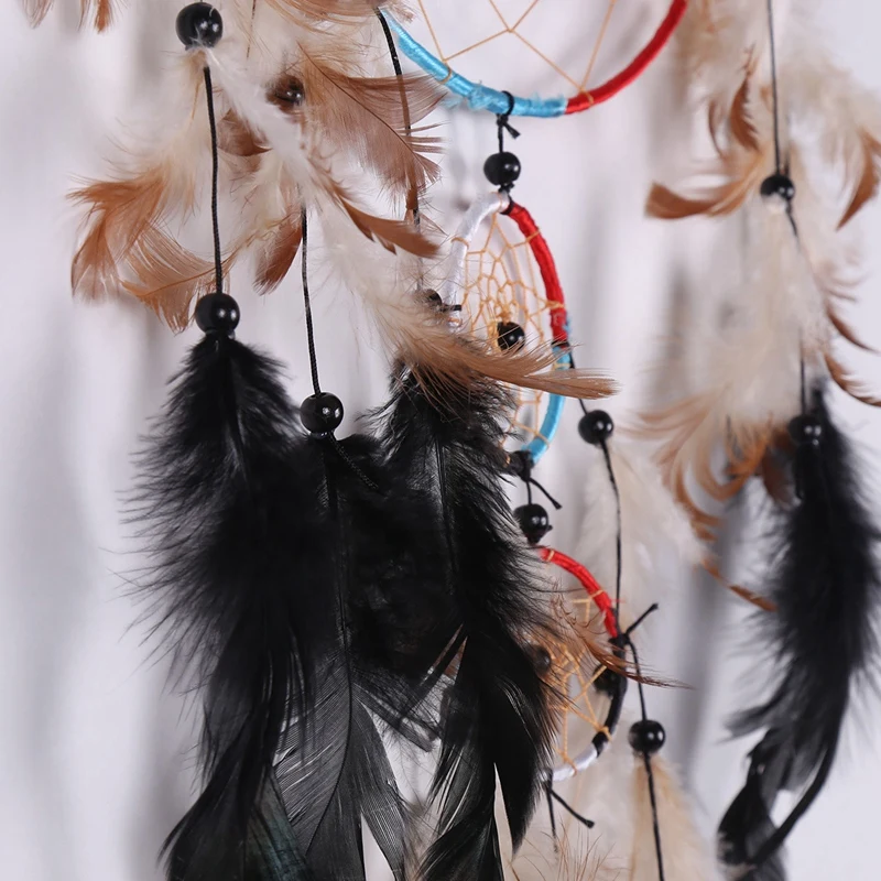 Handmade Indian Dream Catcher Hanging with Rattan Bead Feathers Wall Car Decoration Ornament Dreamcatcher
Handmade Indian Dream Catcher Hanging with Rattan Bead Feathers Wall Car Decoration Ornament Dreamcatcher