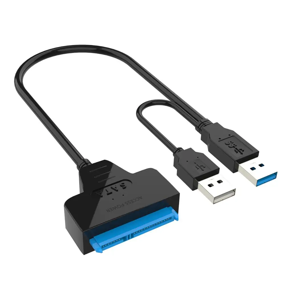 Кабель для передачи данных USB3.0-SATA 22-контактный кабель твердотельного накопителя