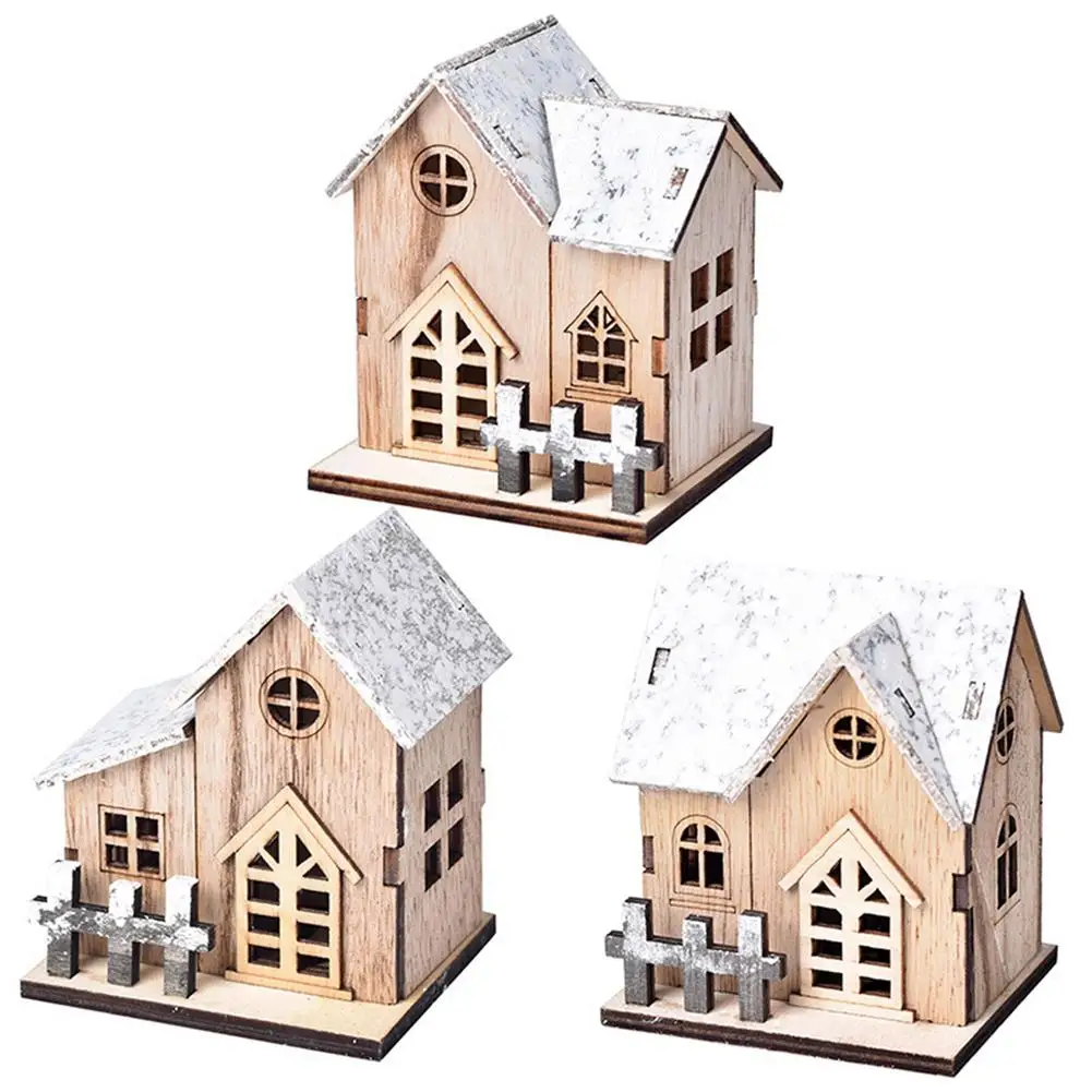 Christmas LED Light Wooden House Merry Christmas Decorations For Home DIY Christmas Tree Ornaments Kids Gift New Year Decoration
Christmas LED Light Wooden House Merry Christmas Decorations For Home DIY Christmas Tree Ornaments Kids Gift New Year Decoration