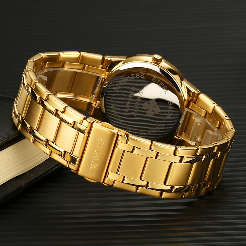 WWOOR Brand Luxury Mens Gold Watches Men Quartz Analog Date Luminous Wristwatch Male Waterproof Stainless Steel Glow Wrist Watch
WWOOR Brand Luxury Mens Gold Watches Men Quartz Analog Date Luminous Wristwatch Male Waterproof Stainless Steel Glow Wrist Watch