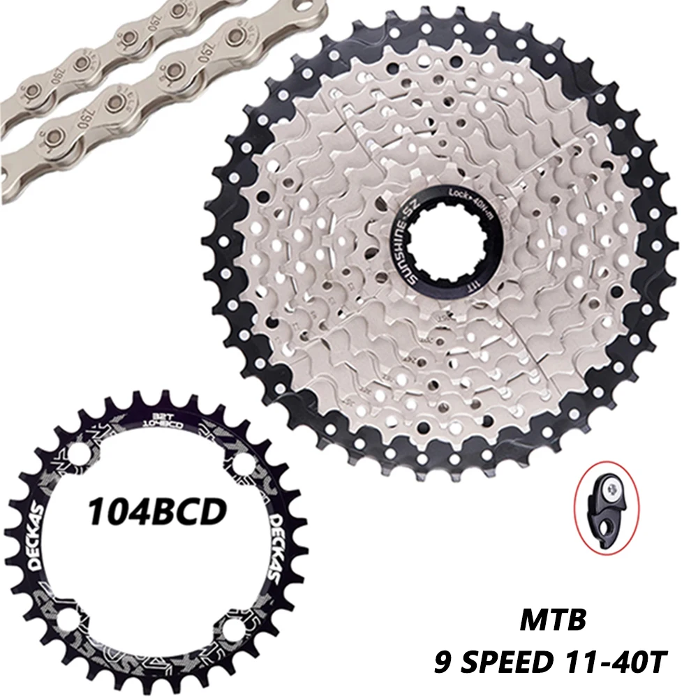 Велосипедная кассета SUNSHINE 9 скоростей MTB 11-40 T 9 S, широкое соотношение для горных велосипедов, детали для горного велосипеда 9 В, звездочка K7 дл...
Велосипедная кассета SUNSHINE 9 скоростей MTB 11-40 T 9 S, широкое соотношение для горных велосипедов, детали для горного велосипеда 9 В, звездочка K7 дл...