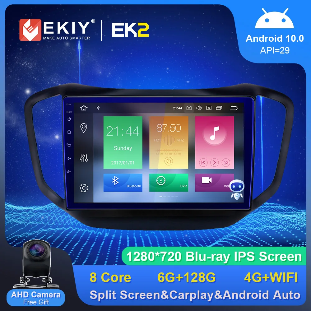 EKIY Android 10 0 Автомобильный приемник для Chery Tiggo 5 2014-2017 IPS экран навигация GPS умный