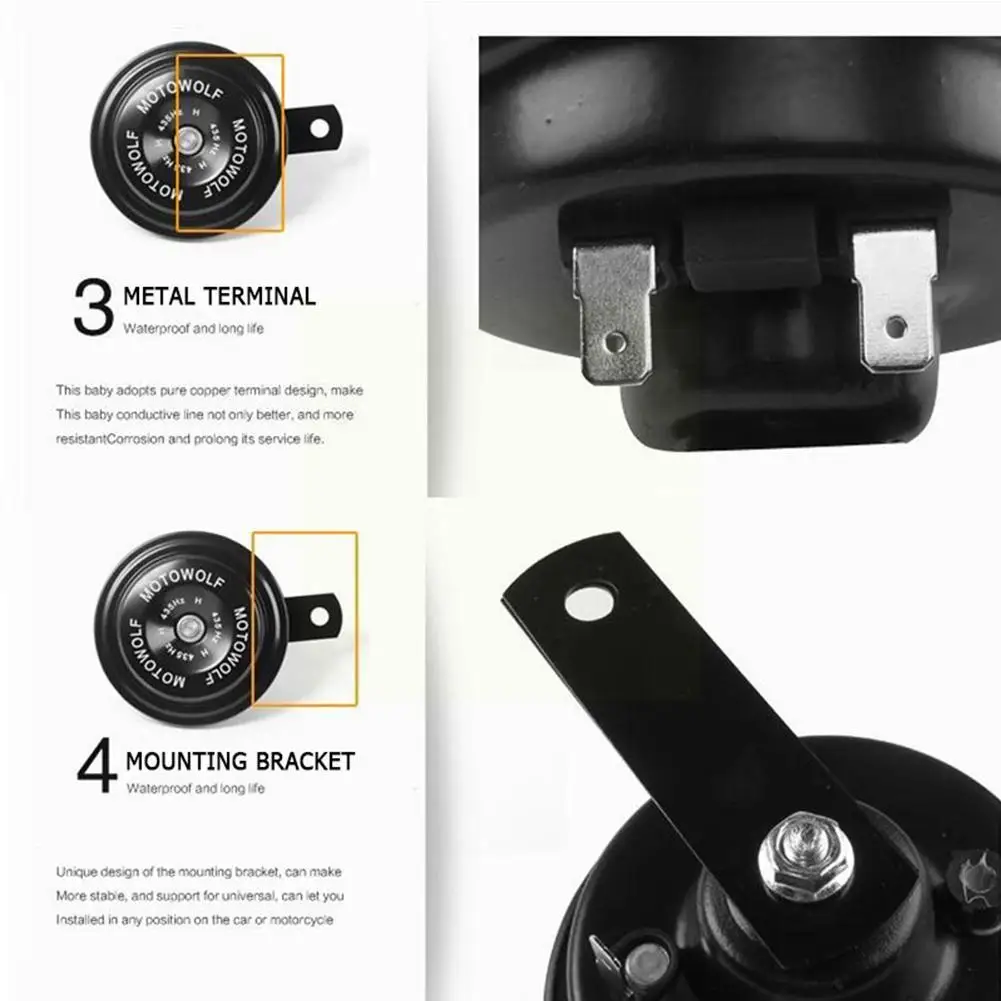 1Pcs Motorcycle Waterproof Horn Moto Trumpet 12V Loud Air Motorbike Bike Moped Horns Electric Dirt 110db Horn Vehicle Scoot N1Y6
1Pcs Motorcycle Waterproof Horn Moto Trumpet 12V Loud Air Motorbike Bike Moped Horns Electric Dirt 110db Horn Vehicle Scoot N1Y6