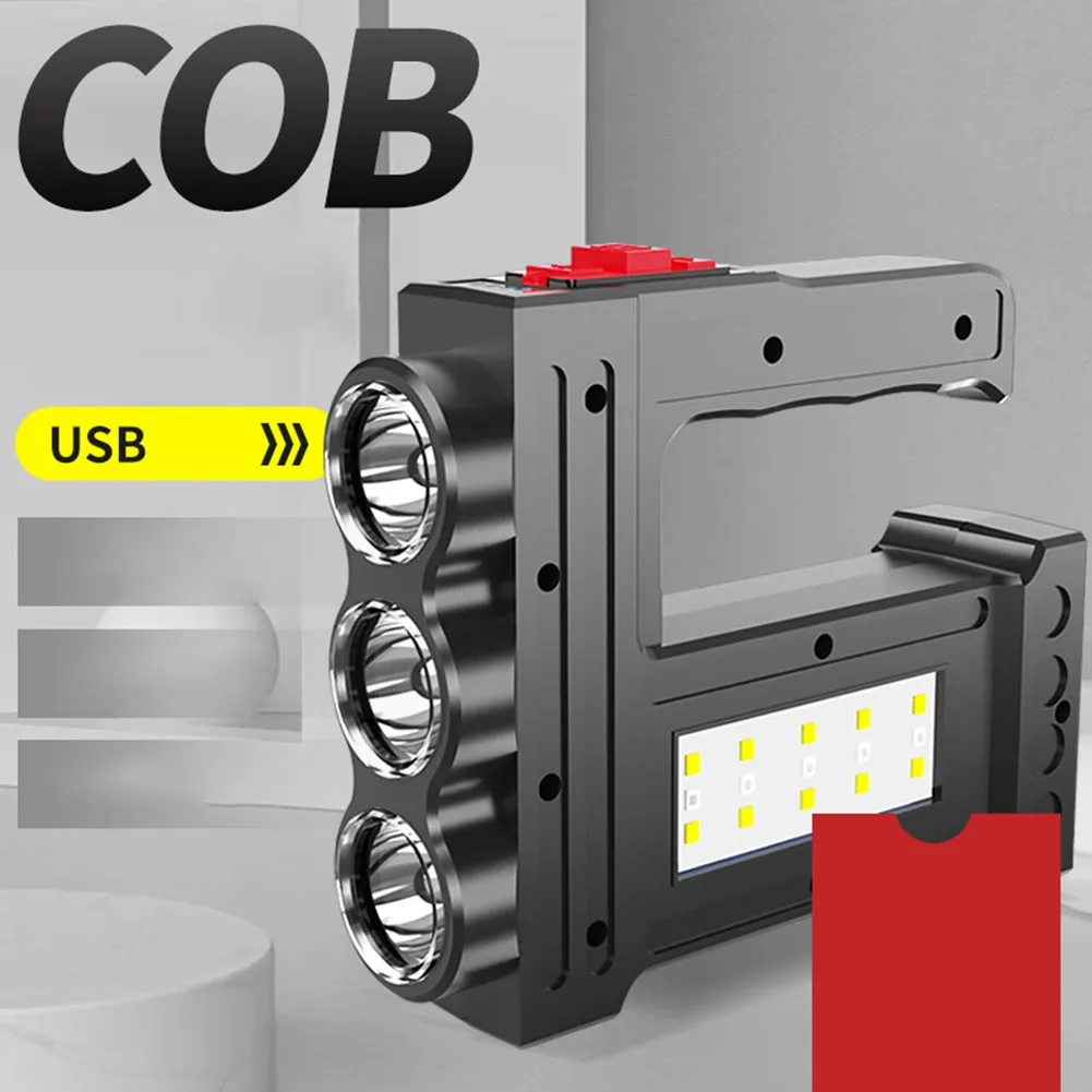 Portable Lamp Strong Light Outdoor Searchlight With Side Light Led Flashlight USB Charging Method 3 Modes Brightness Lighting
Portable Lamp Strong Light Outdoor Searchlight With Side Light Led Flashlight USB Charging Method 3 Modes Brightness Lighting