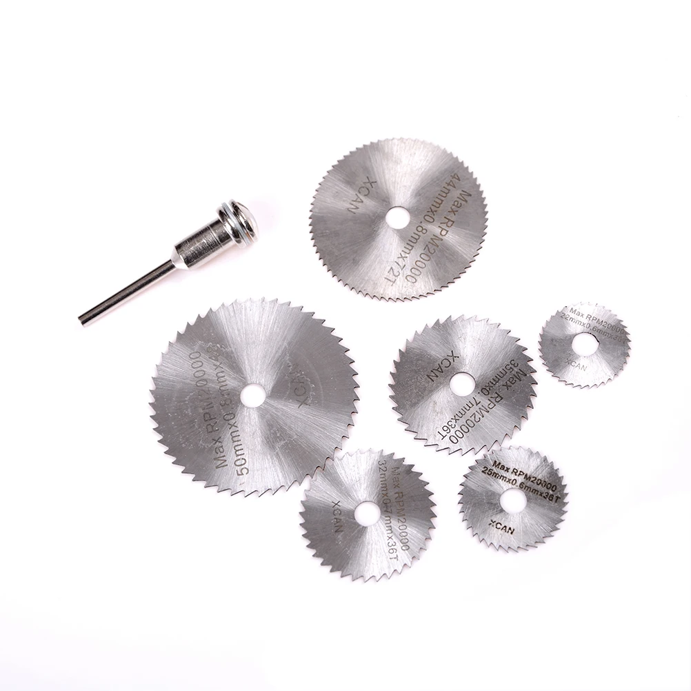 7 PCS HSS Rotary Tool 22 /25 /32 /35 /44 /50mm Circular Saw Blades Cutting Discs Mandrel for Cut off Tool Parts Wholesale
7 PCS HSS Rotary Tool 22 /25 /32 /35 /44 /50mm Circular Saw Blades Cutting Discs Mandrel for Cut off Tool Parts Wholesale