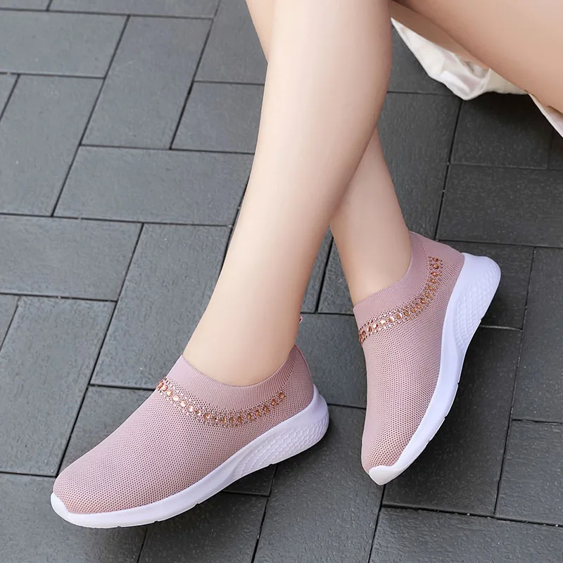 Bling Sneakers 2020 Women Sock Shoes Summer Sneakers For Woman Casual Shoes Ladies Slip On Flats Shoes Female Vulcanize Shoes
Bling Sneakers 2020 Women Sock Shoes Summer Sneakers For Woman Casual Shoes Ladies Slip On Flats Shoes Female Vulcanize Shoes