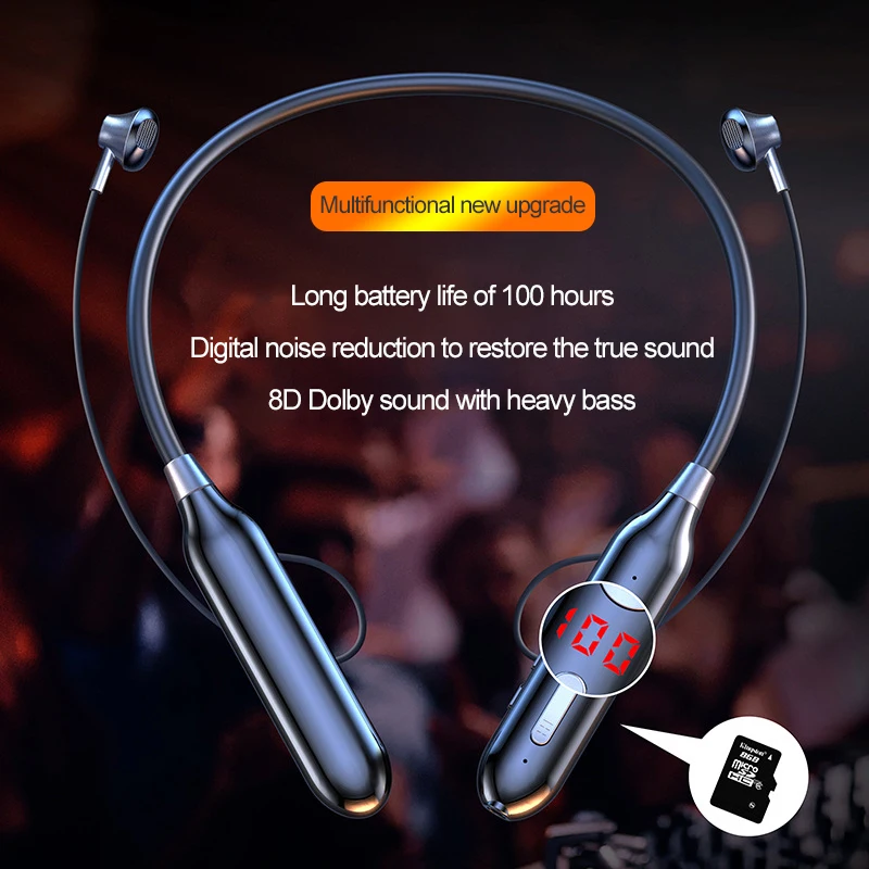 Wireless Bluetooth Earphone Magnetic Suction HiFi Sound Stereo Headset Waterproof 100 Hours Wireless Sports Earbud With HD Mic
Wireless Bluetooth Earphone Magnetic Suction HiFi Sound Stereo Headset Waterproof 100 Hours Wireless Sports Earbud With HD Mic