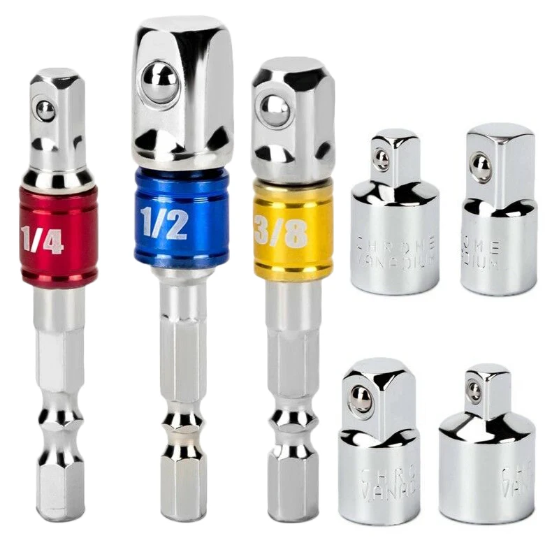 Impact Driver Adaptor Extension Bit Set 1/4\" 3/8\" 1/2\" Drill Socket Hex Shank
Impact Driver Adaptor Extension Bit Set 1/4\" 3/8\" 1/2\" Drill Socket Hex Shank
