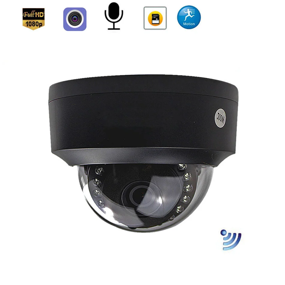 Wifi Wireless Wired IP Surveillance Camera SD Card Black Dome 1080P 960P with P2P Mic IR Cut Filter CCTV IP Monitor
Wifi Wireless Wired IP Surveillance Camera SD Card Black Dome 1080P 960P with P2P Mic IR Cut Filter CCTV IP Monitor