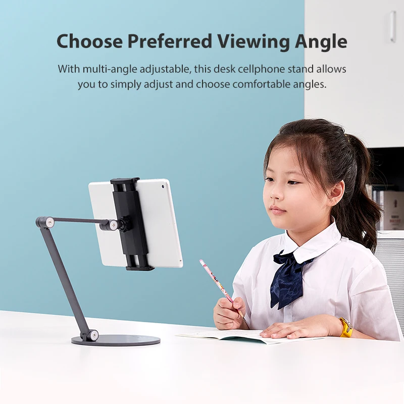 BEWISER Tablet Stand Desktop Phone Tablet Holder Stand Flodable Adjustable 5-13inch Tablet Phone Desktop Mount for iPad Pro12.9
BEWISER Tablet Stand Desktop Phone Tablet Holder Stand Flodable Adjustable 5-13inch Tablet Phone Desktop Mount for iPad Pro12.9