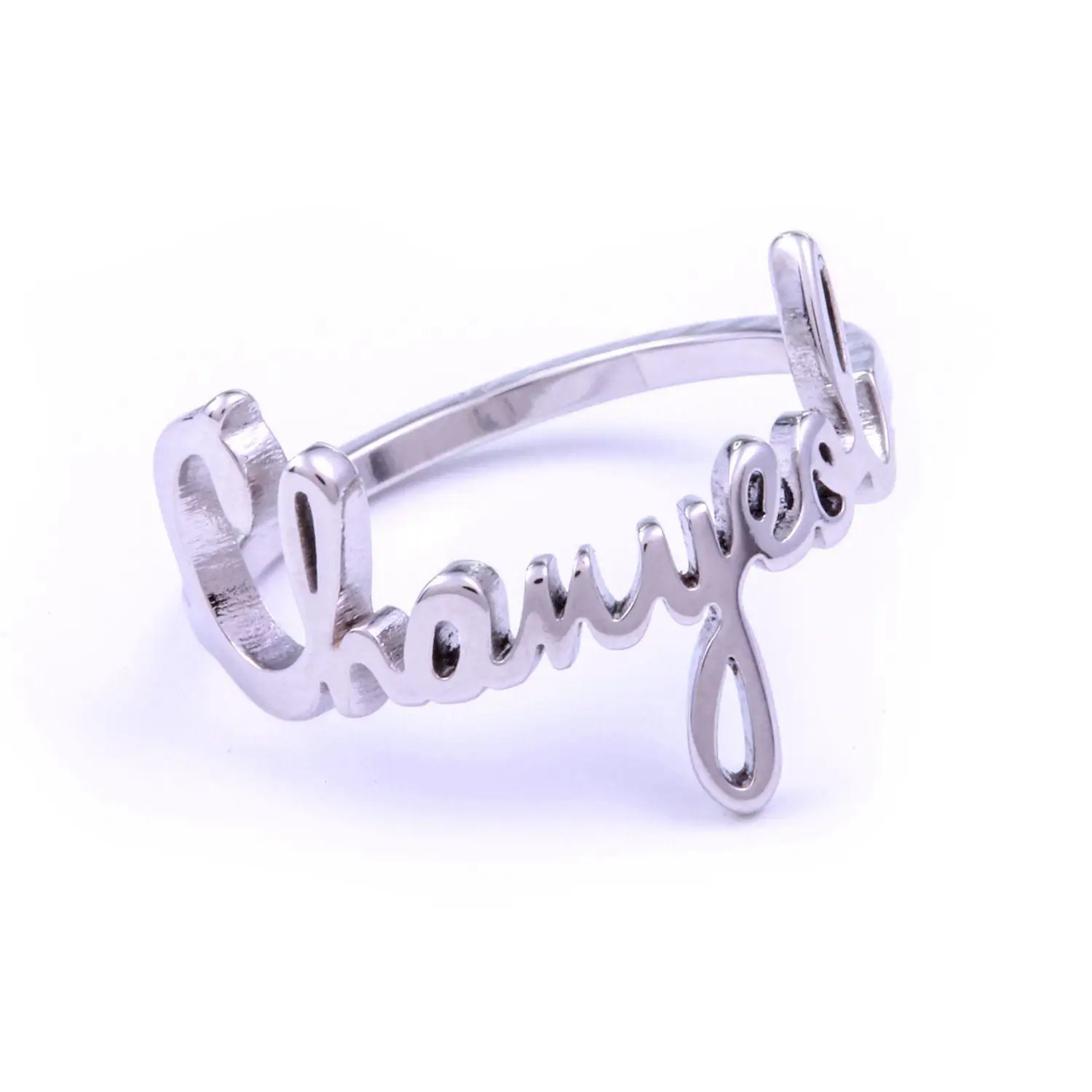 KPOP EXO KAI BAEKHYUN Member Name Letter Shaped Open Jump Stainless Steel Finger Ring
KPOP EXO KAI BAEKHYUN Member Name Letter Shaped Open Jump Stainless Steel Finger Ring