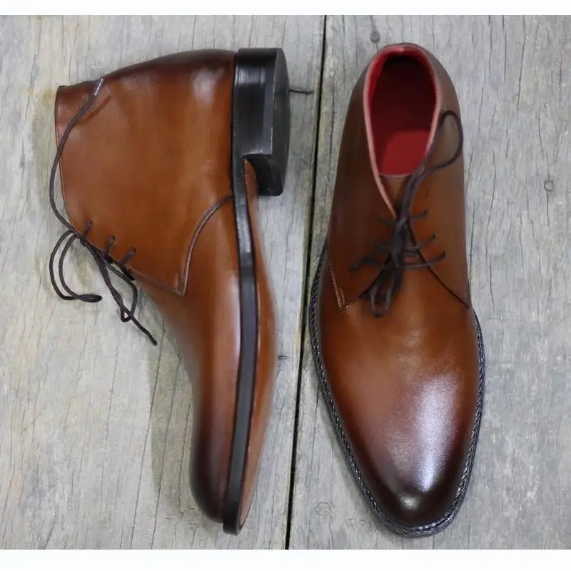 New Men Spring and Autumn Pointed Low Heel Lace Up PU Leather Classic Comfortable Leisure Trend Business Boots Work KA698
New Men Spring and Autumn Pointed Low Heel Lace Up PU Leather Classic Comfortable Leisure Trend Business Boots Work KA698