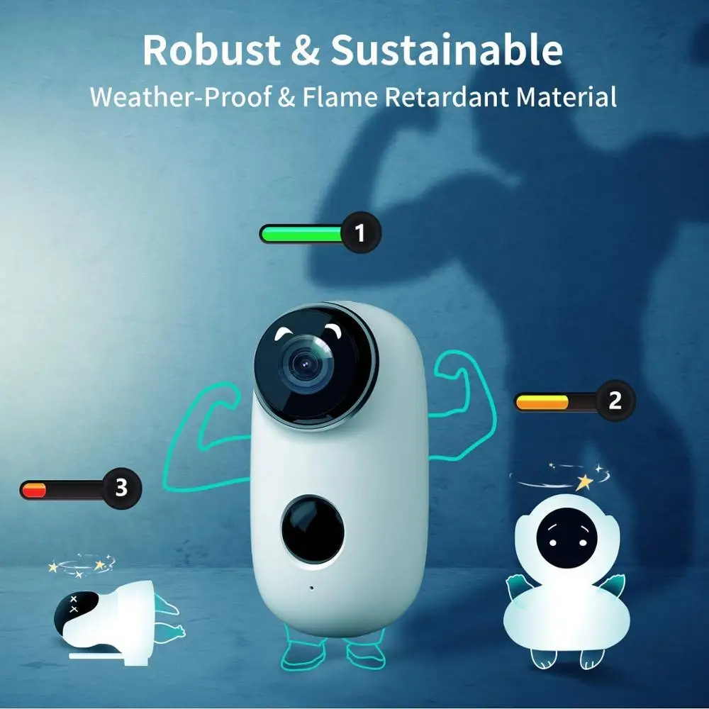 Wireless IP Camera With Rechargeable Battery Outdoor Weatherproof Camera Home Security PIR Motion Sensor Camera For Shop School
Wireless IP Camera With Rechargeable Battery Outdoor Weatherproof Camera Home Security PIR Motion Sensor Camera For Shop School