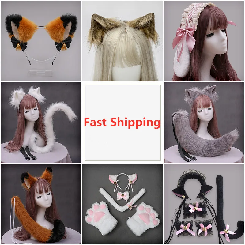 Anime Cosplay Props Cat Ears And Tail Set Plush Furry Animal Ears Hairhoop Carnival Party Costume Fancy Dress Xmas
Anime Cosplay Props Cat Ears And Tail Set Plush Furry Animal Ears Hairhoop Carnival Party Costume Fancy Dress Xmas
