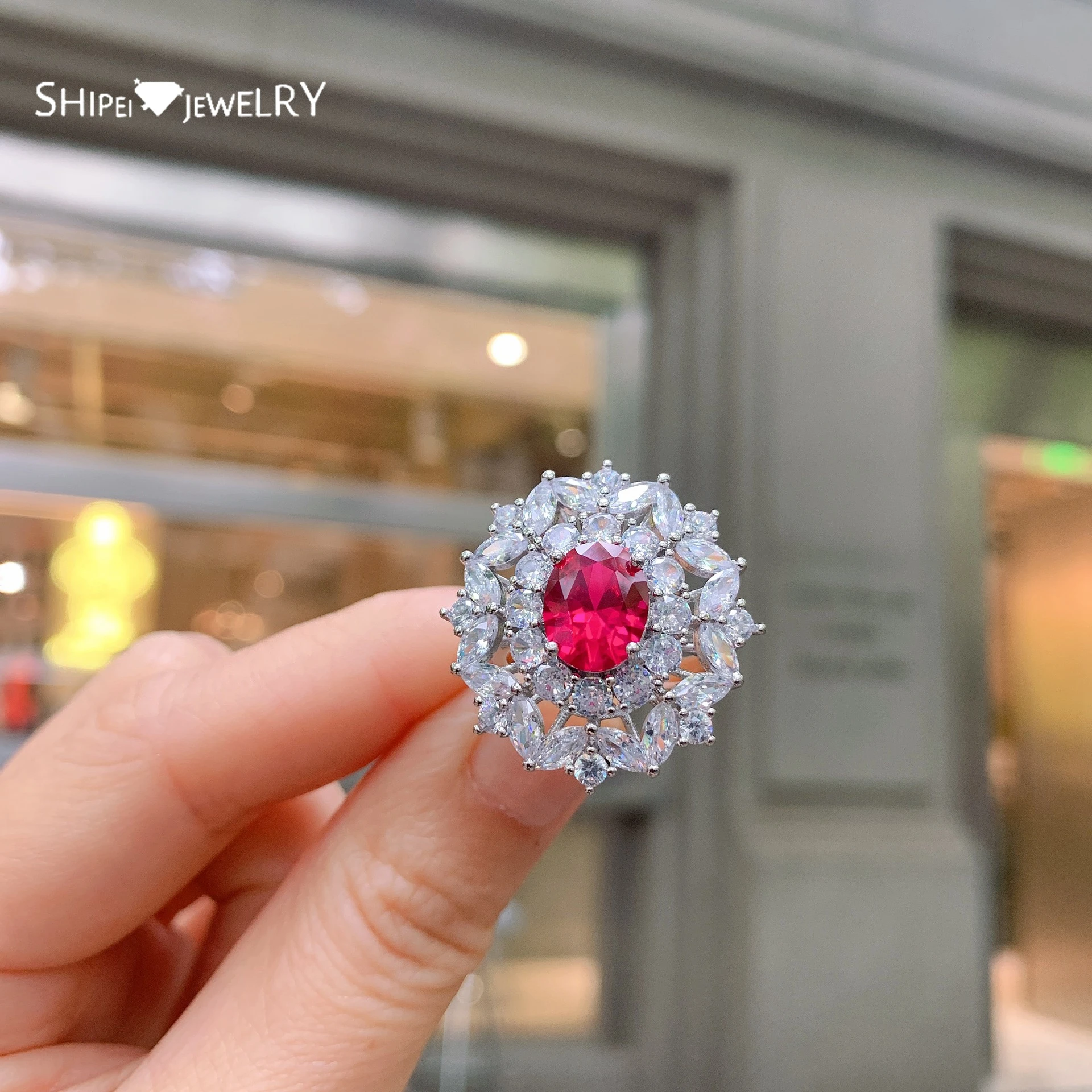 Shipei 925 Sterling Silver Oval Cut Ruby Created Moissanite Sapphire Emerald Wedding Party Luxury Ring For Women Fine Jewelry
Shipei 925 Sterling Silver Oval Cut Ruby Created Moissanite Sapphire Emerald Wedding Party Luxury Ring For Women Fine Jewelry