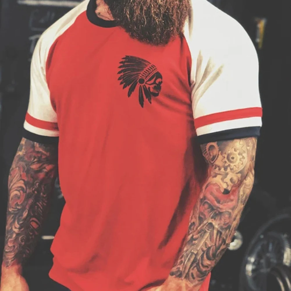 2021 Fashion Popular Hot Sale New Trends Streetwear Stylish Patchwork Round Neck Casual Skull Pullover Men's T-shirt
2021 Fashion Popular Hot Sale New Trends Streetwear Stylish Patchwork Round Neck Casual Skull Pullover Men's T-shirt