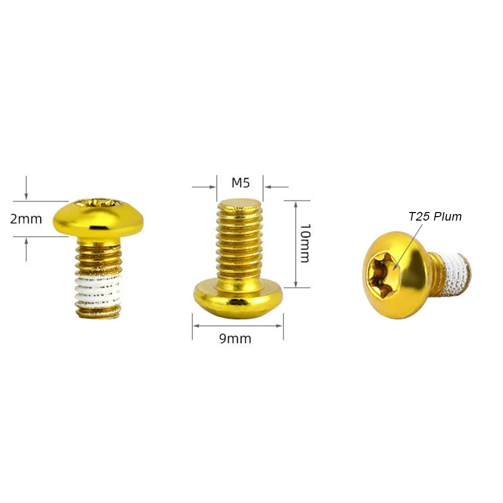 12Pcs Bicycle Brake Disc Screws Colorful Rotor Bolts Steel M5*10mm 1.8g For MTB Bike Cycling Disc Brake Rotor Fixing Accessories
12Pcs Bicycle Brake Disc Screws Colorful Rotor Bolts Steel M5*10mm 1.8g For MTB Bike Cycling Disc Brake Rotor Fixing Accessories