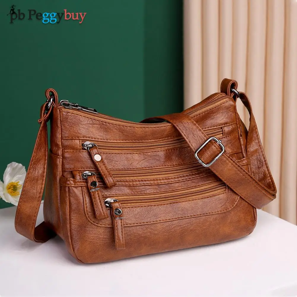 Классическая сумка через плечо из мягкой искусственной кожи с несколькими карманами, Женская Повседневная однотонная сумка на плечо, много...
Классическая сумка через плечо из мягкой искусственной кожи с несколькими карманами, Женская Повседневная однотонная сумка на плечо, много...