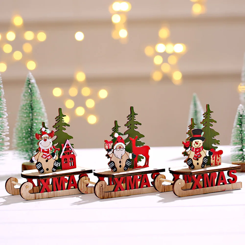 Christmas Tree Sleigh Shape Wooden DIY Santa Claus Snowman Elk Desktop Ornaments Party Decoration Kids Gift SM
Christmas Tree Sleigh Shape Wooden DIY Santa Claus Snowman Elk Desktop Ornaments Party Decoration Kids Gift SM