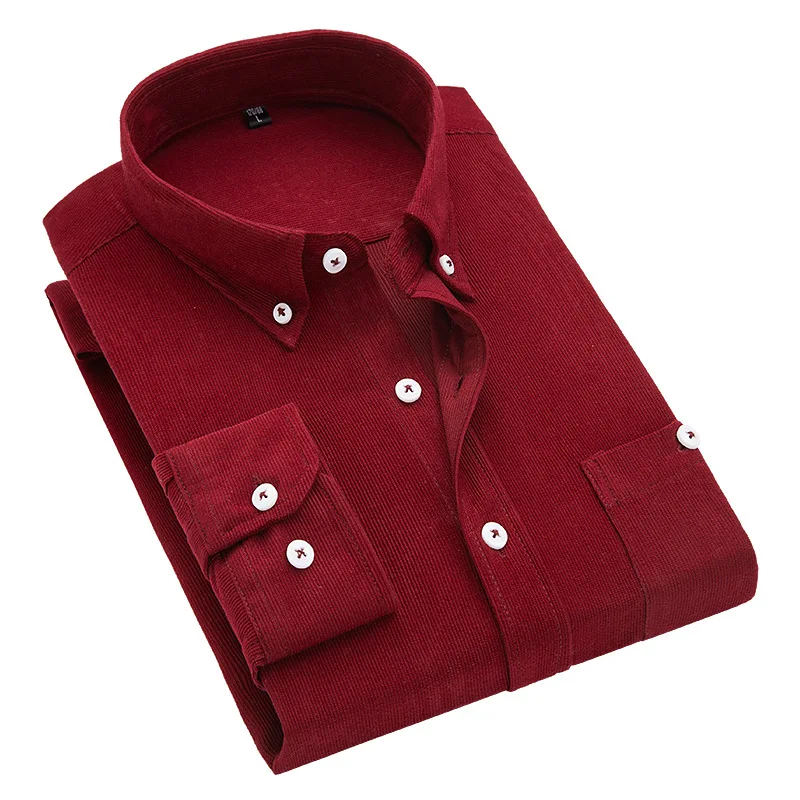 Loldeal Men Long Sleeve Cotton Corduroy Shirt Thick Comfortable Botton Design Clothes Oversize
Loldeal Men Long Sleeve Cotton Corduroy Shirt Thick Comfortable Botton Design Clothes Oversize