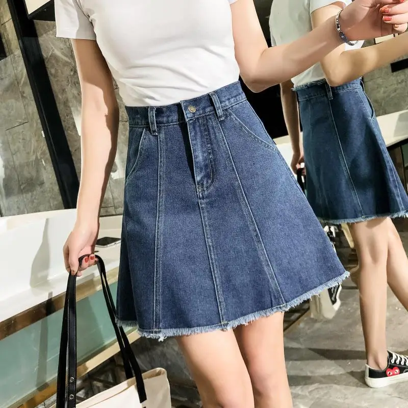 S-5XL Women Skirt Preppy Style High Waist Chic Stitching Skirts Summer Student Denim Skirt Women Cute Sweet Girls Summer Skirt
S-5XL Women Skirt Preppy Style High Waist Chic Stitching Skirts Summer Student Denim Skirt Women Cute Sweet Girls Summer Skirt