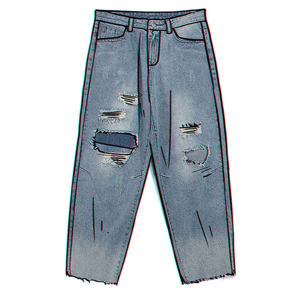 Wholesale 2021 Fashion Casual hip hop Ripped holes loose trend jeans Korean style straight beggar pants spring trousers men
Wholesale 2021 Fashion Casual hip hop Ripped holes loose trend jeans Korean style straight beggar pants spring trousers men