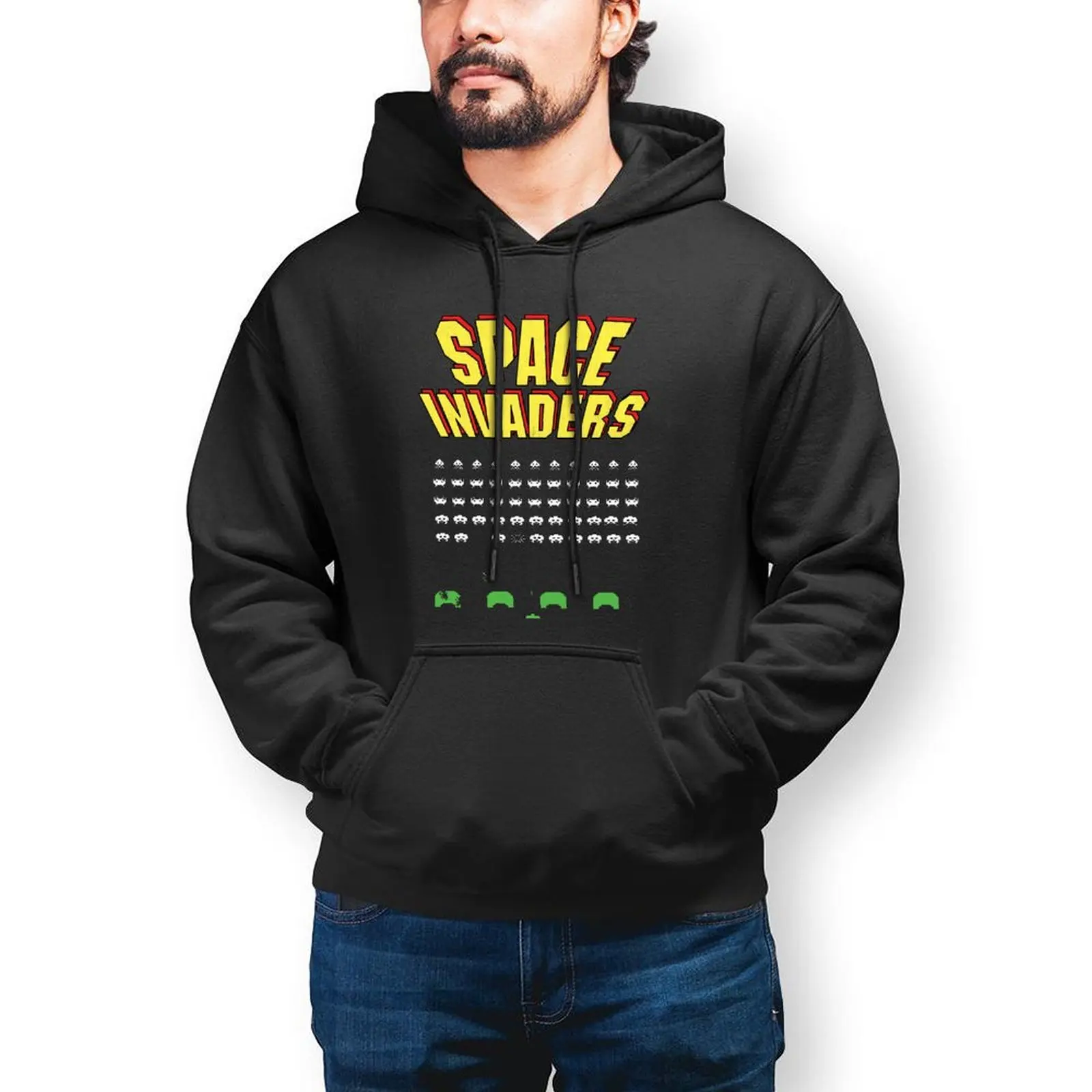 Space Invaders Arcade Hoodies Retro 70s 80s Games Winter Cotton Hoodie Stylish Loose Big Pullover Hoodie Men
Space Invaders Arcade Hoodies Retro 70s 80s Games Winter Cotton Hoodie Stylish Loose Big Pullover Hoodie Men