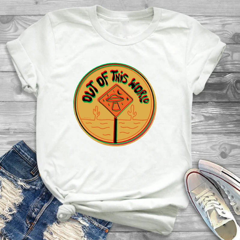 Women Plants UFO Desert Cactus Streetwear Camisas Tee Shirt Tees T-shirts Casual Print Womens Female Graphic T Shirt T-Shirt
Women Plants UFO Desert Cactus Streetwear Camisas Tee Shirt Tees T-shirts Casual Print Womens Female Graphic T Shirt T-Shirt