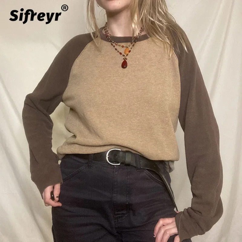 Sifreyr Vintage Patchwork T Shirt Women Harajuku Knitted Long Sleeve Y2k Pullovers 90s Grunge Fairycore Cloth Casual Basic Tees
Sifreyr Vintage Patchwork T Shirt Women Harajuku Knitted Long Sleeve Y2k Pullovers 90s Grunge Fairycore Cloth Casual Basic Tees